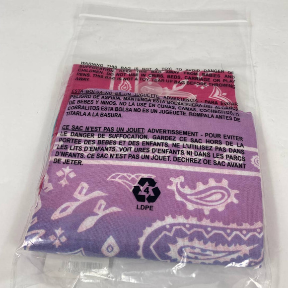 NWT Nordstrom Capelli New York 2 Pack Bandanas with 4 pony holders - Picture 3 of 3